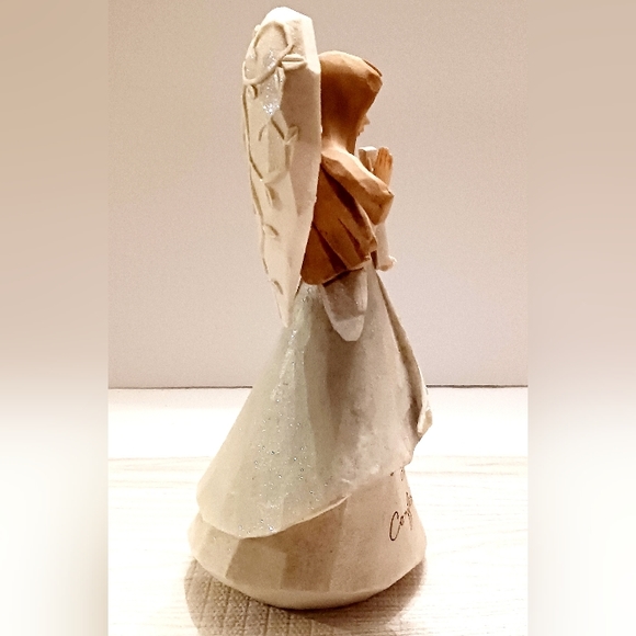 Enesco Foundations Confirmation Angel Adorned With Cross and Dove by Karen Hahn - Picture 3 of 5